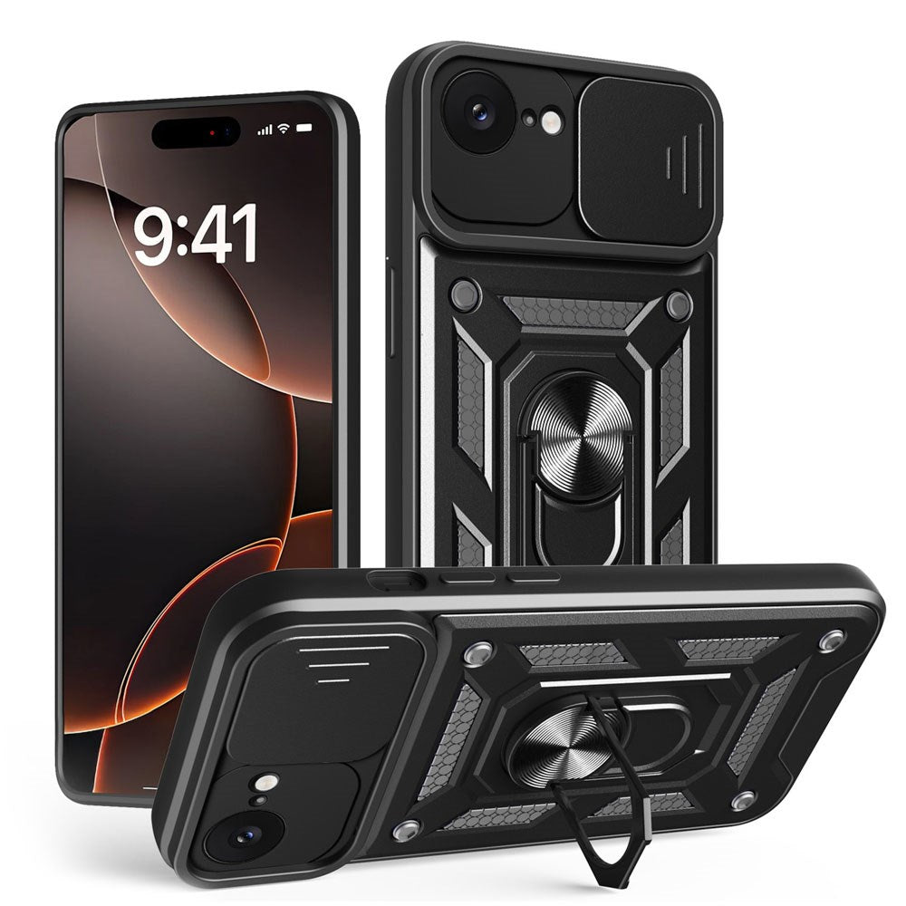 iPhone 17e / 16e TFO Defender Slide Skal - Svart