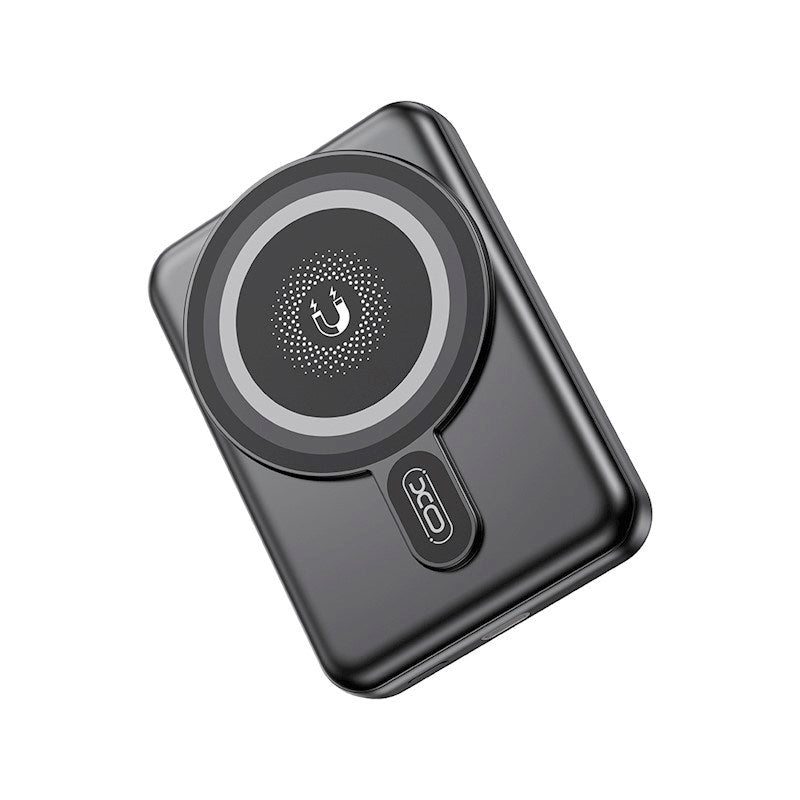 XO 20W Magnetisk Powerbank 10 000 mAh med USB-C och Stativfunktion - Svart