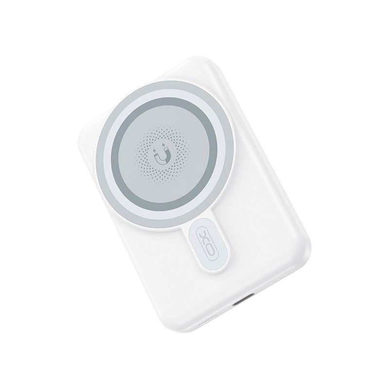 XO 20W Magnetisk Powerbank 10 000 mAh med USB-C och Stativfunktion - Vit