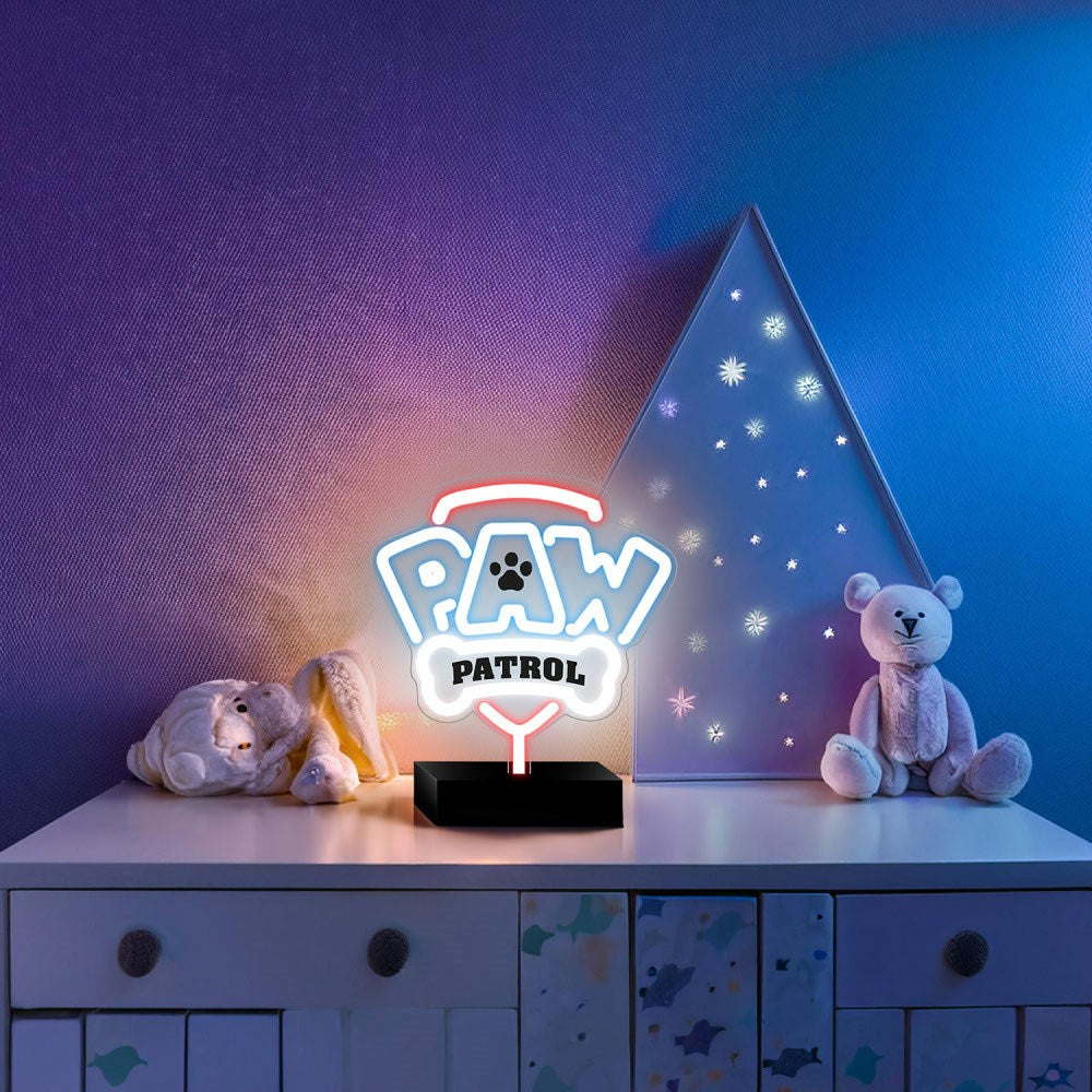 Neon LED-Skylt med Stativ - Paw Patrol