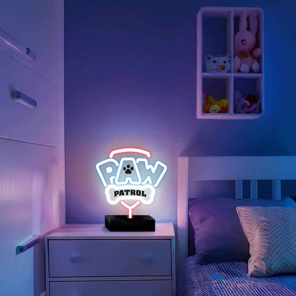 Neon LED-Skylt med Stativ - Paw Patrol
