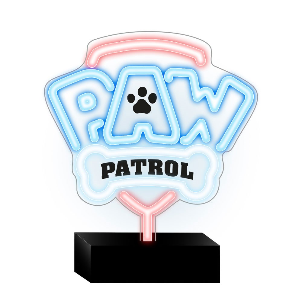 Neon LED-Skylt med Stativ - Paw Patrol
