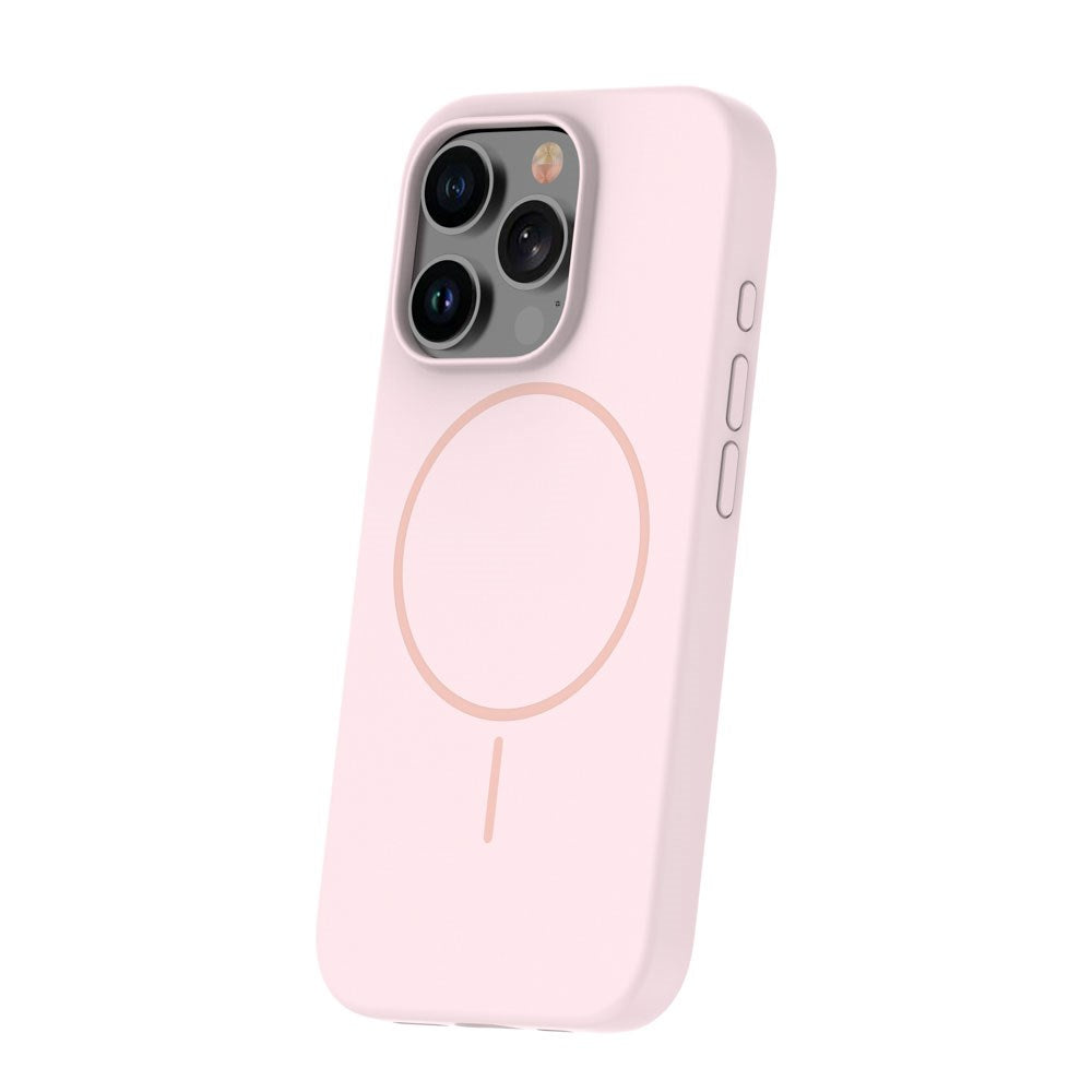 iPhone 14 Pro Silicone Thin Skal - MagSafe Kompatibel - Rosa