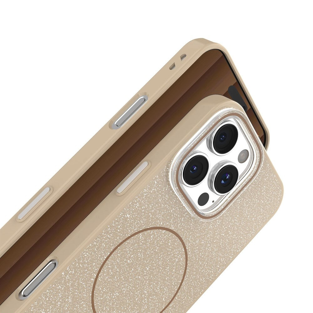 iPhone 11 Glitter Thin Skal - MagSafe Kompatibel - Brun