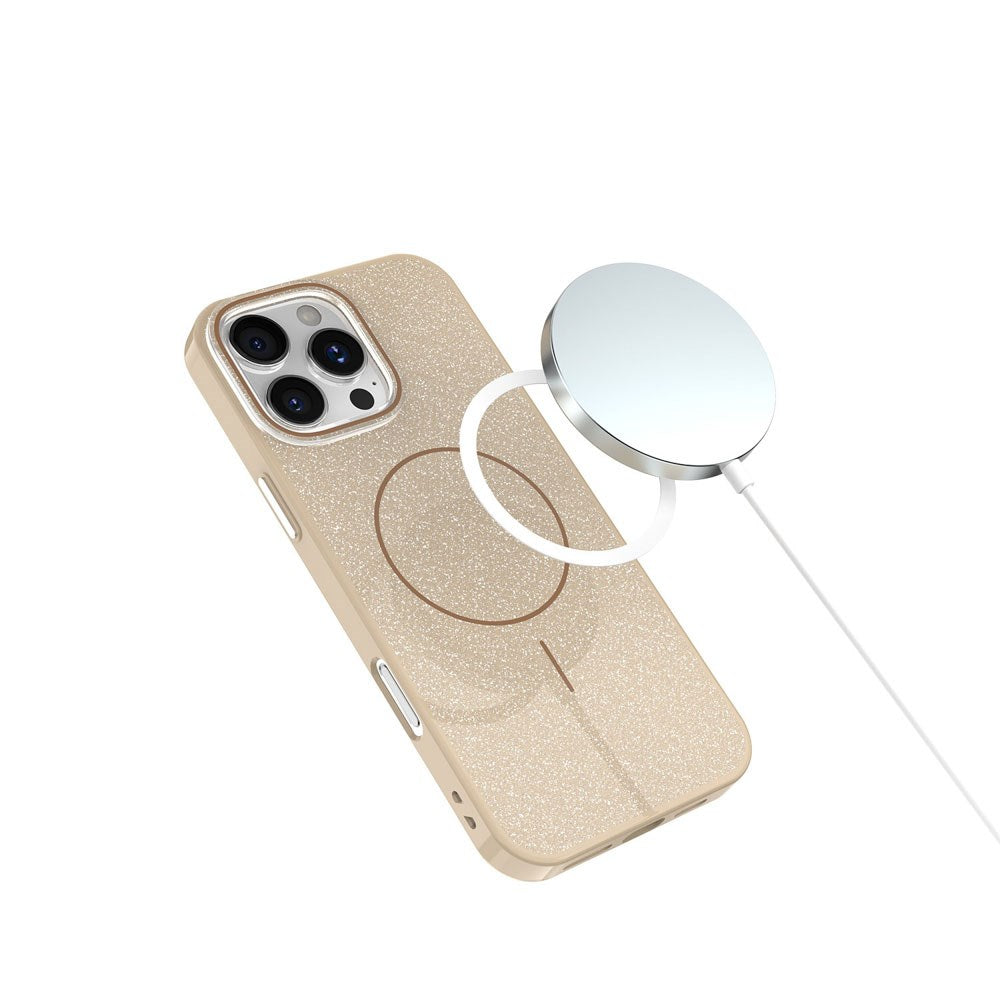 iPhone 11 Glitter Thin Skal - MagSafe Kompatibel - Brun