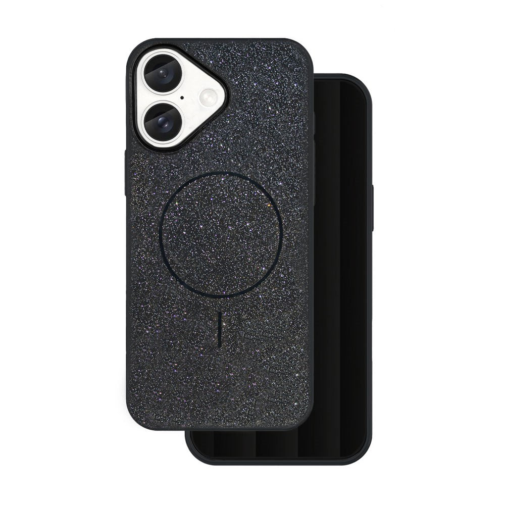 iPhone 17 Pro TFO Glitter Thin Skal - MagSafe Kompatibel - Svart