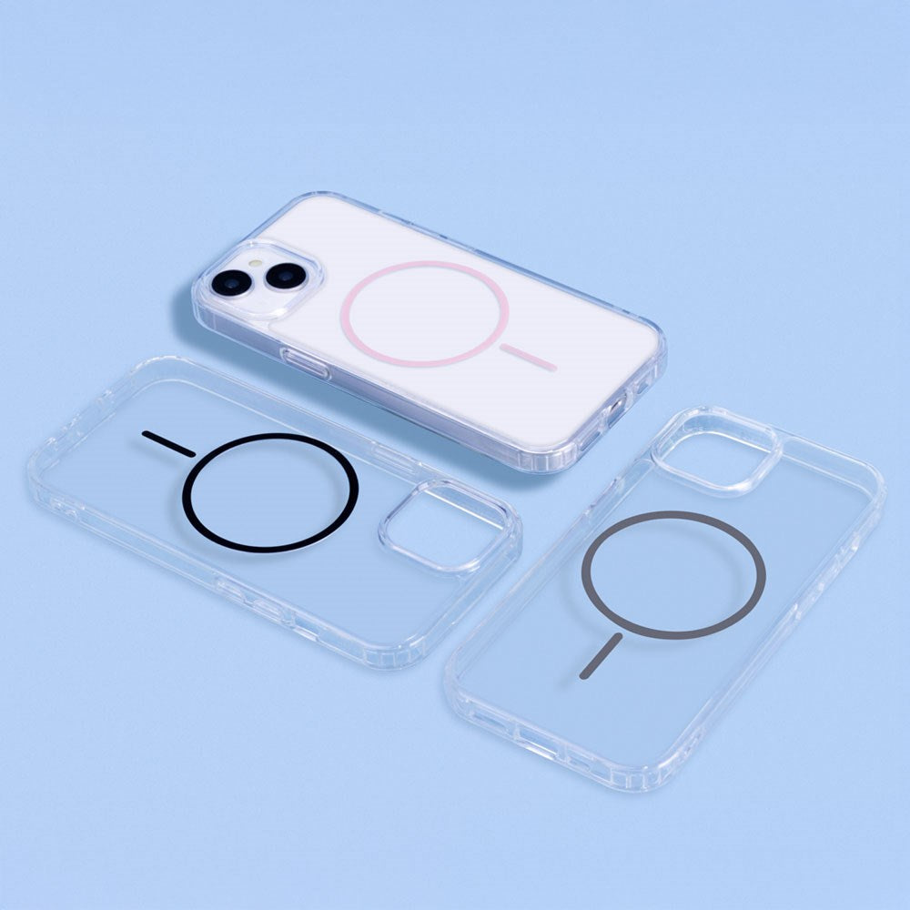 iPhone 17 TFO Anti-Shock Thin Skal - MagSafe Kompatibel - Genomskinlig / Rosa