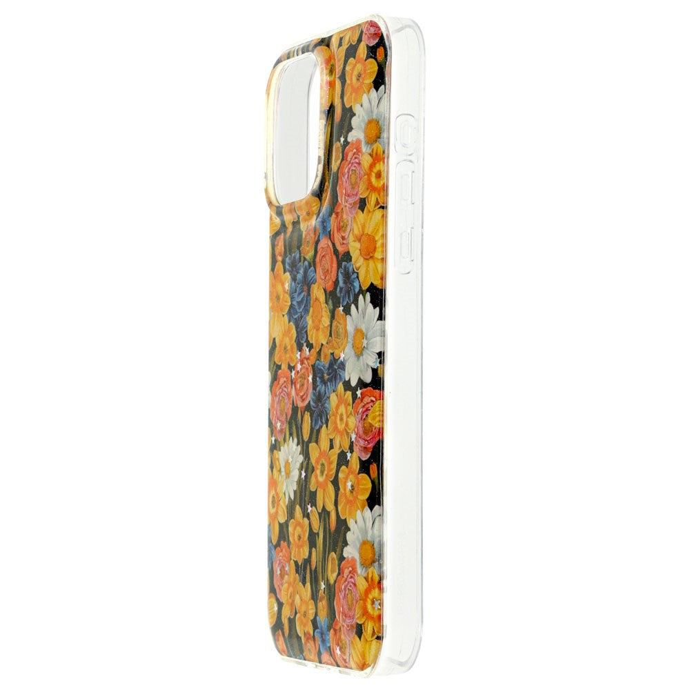 iPhone 16 Pro TFO Glow Glam Skal - Orange / Blommor