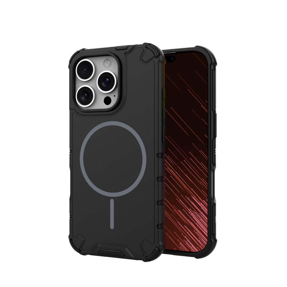 iPhone 16 Pro TFO Defender Hybrid Skal - MagSafe Kompatibel - Svart
