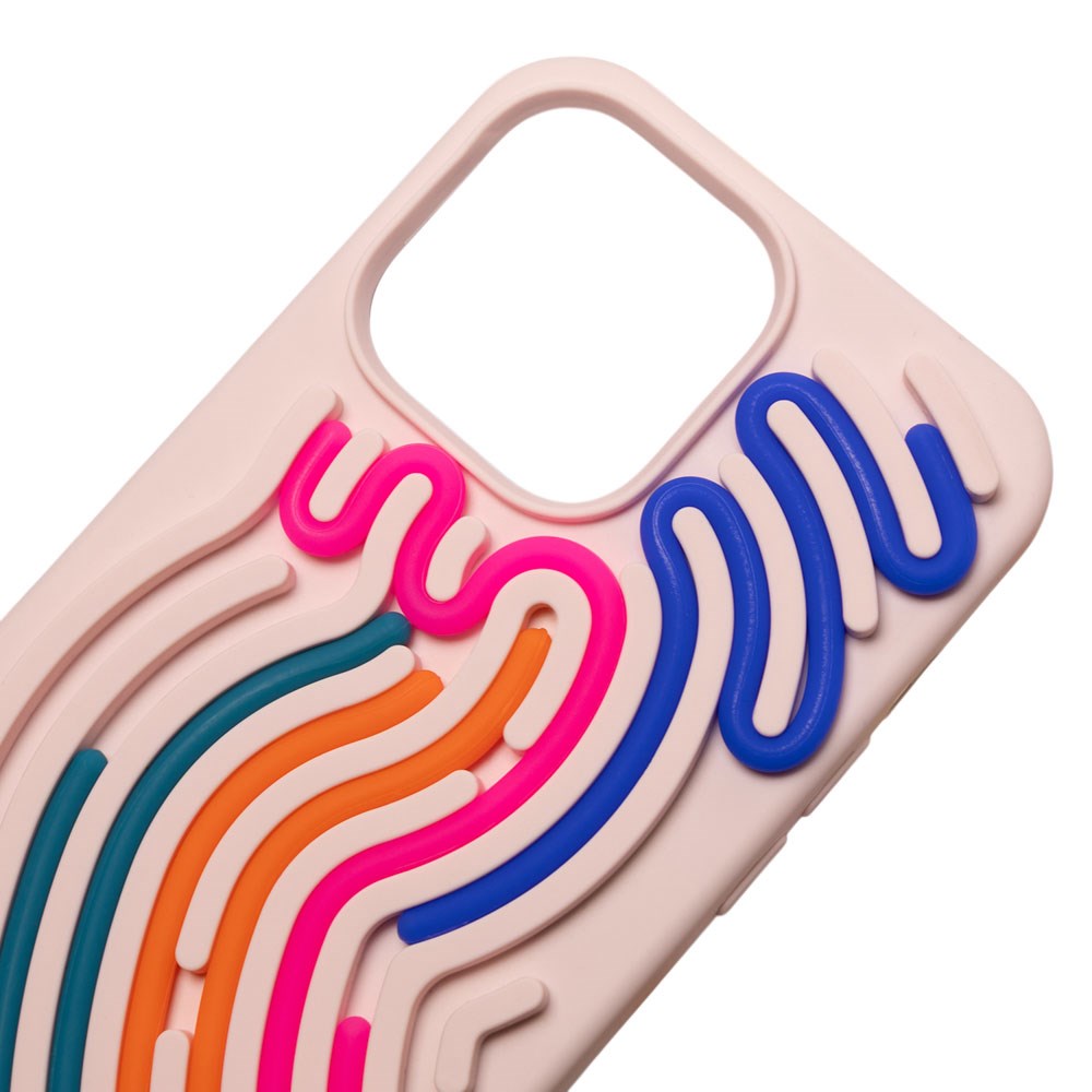 iPhone 16 Pro Max TFO DIY Snake Silikon Skal - Rosa