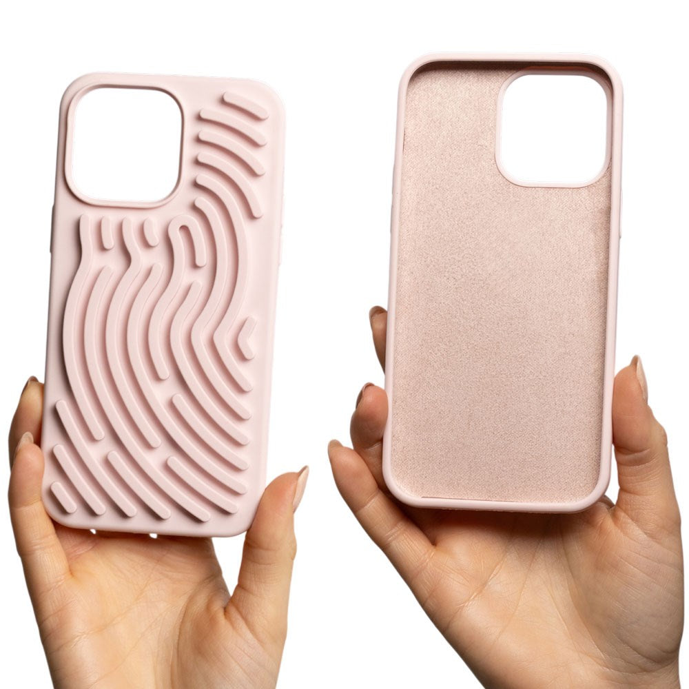 iPhone 17 Pro TFO DIY Snake Silikon Skal - Lyserød