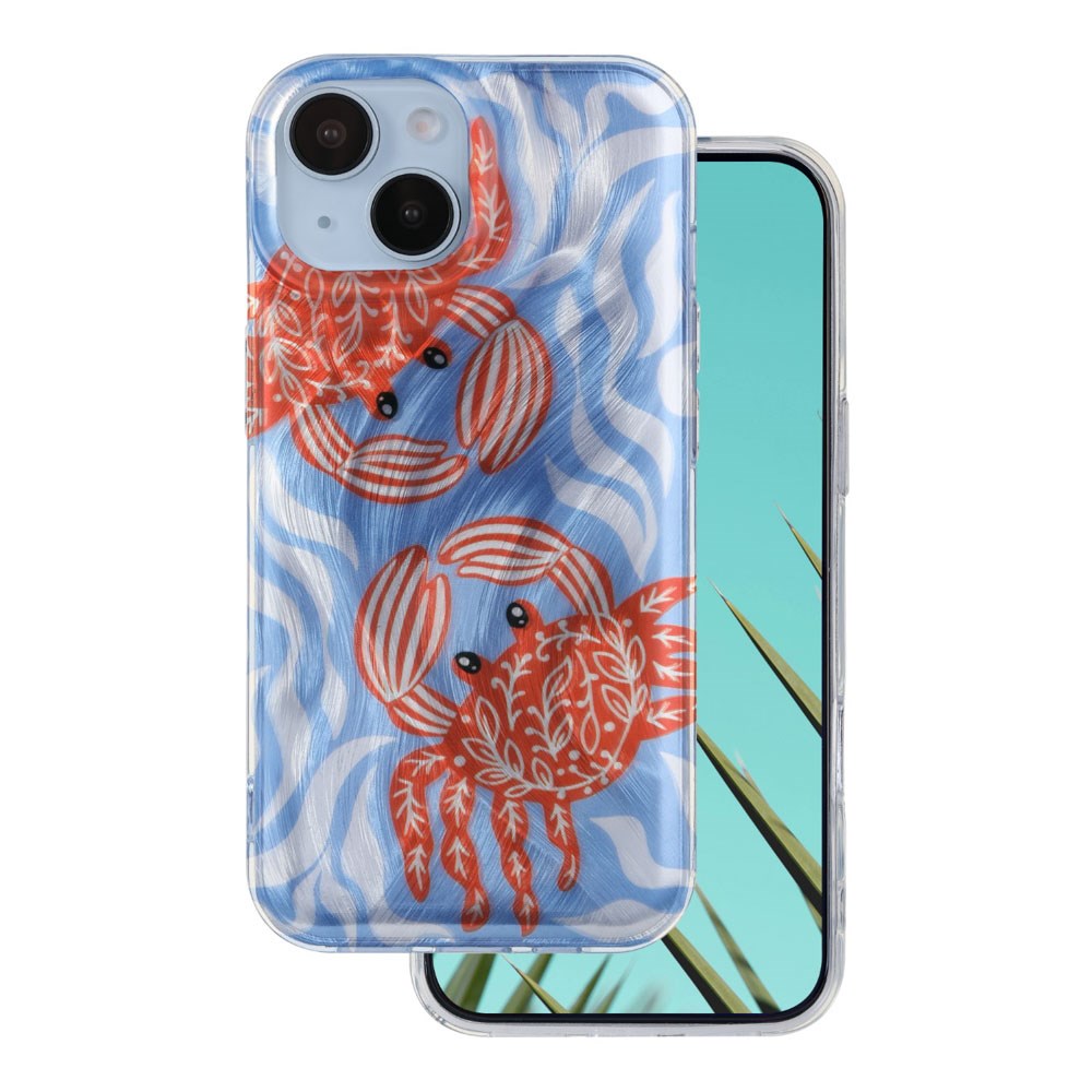 iPhone 13 TFO Ultra Trendy Sommar Skal - Crab
