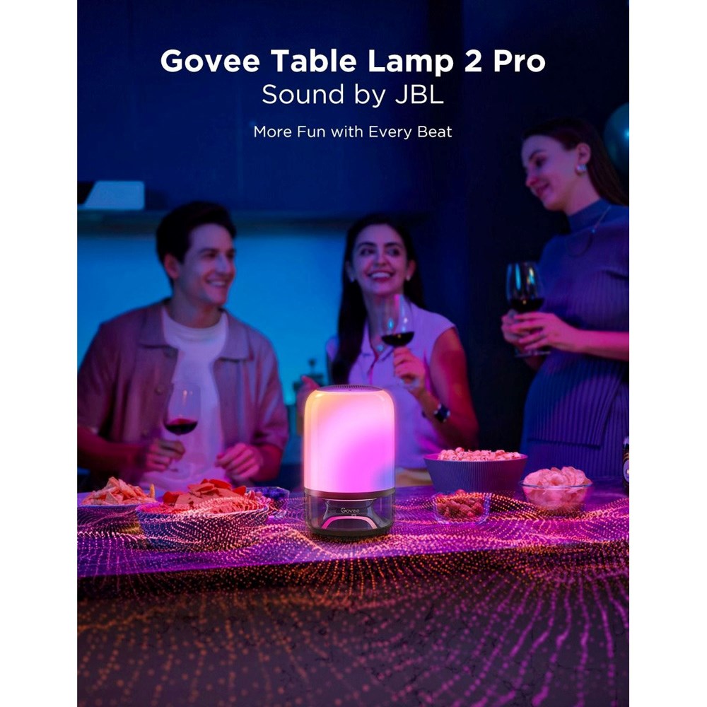 Govee Table Lamp 2 Pro - Inbyggd Högtalare - Grå