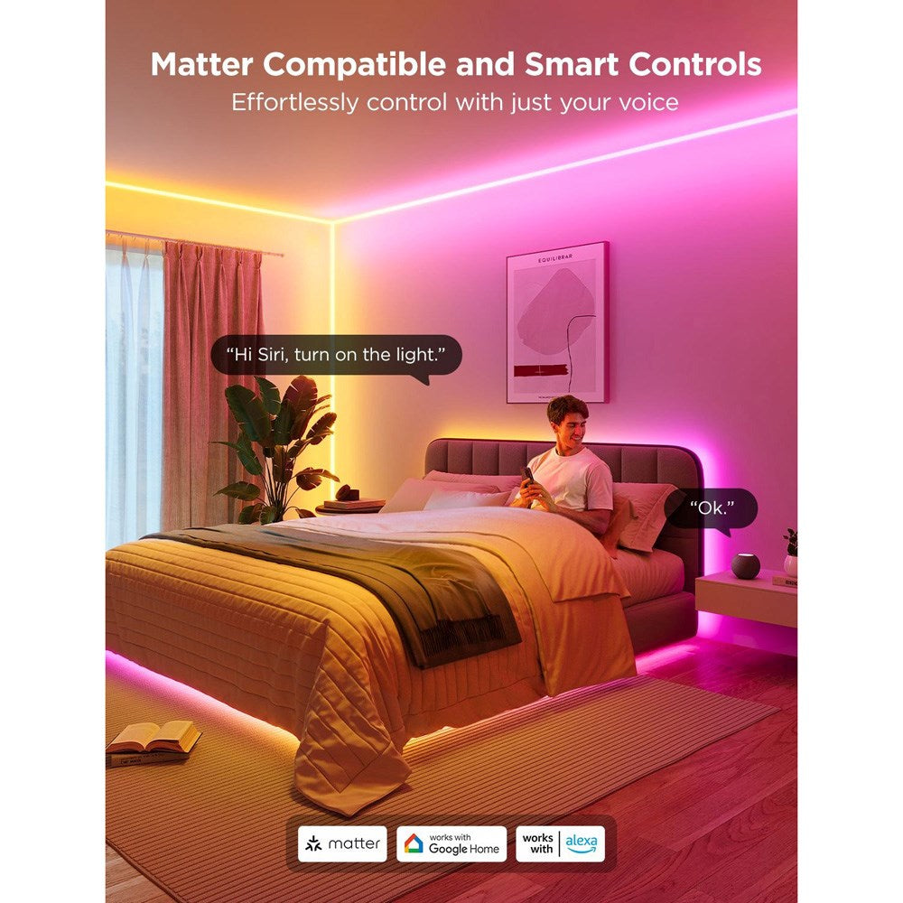 Govee Neon Rope Light för Vägg - 5m - Vit