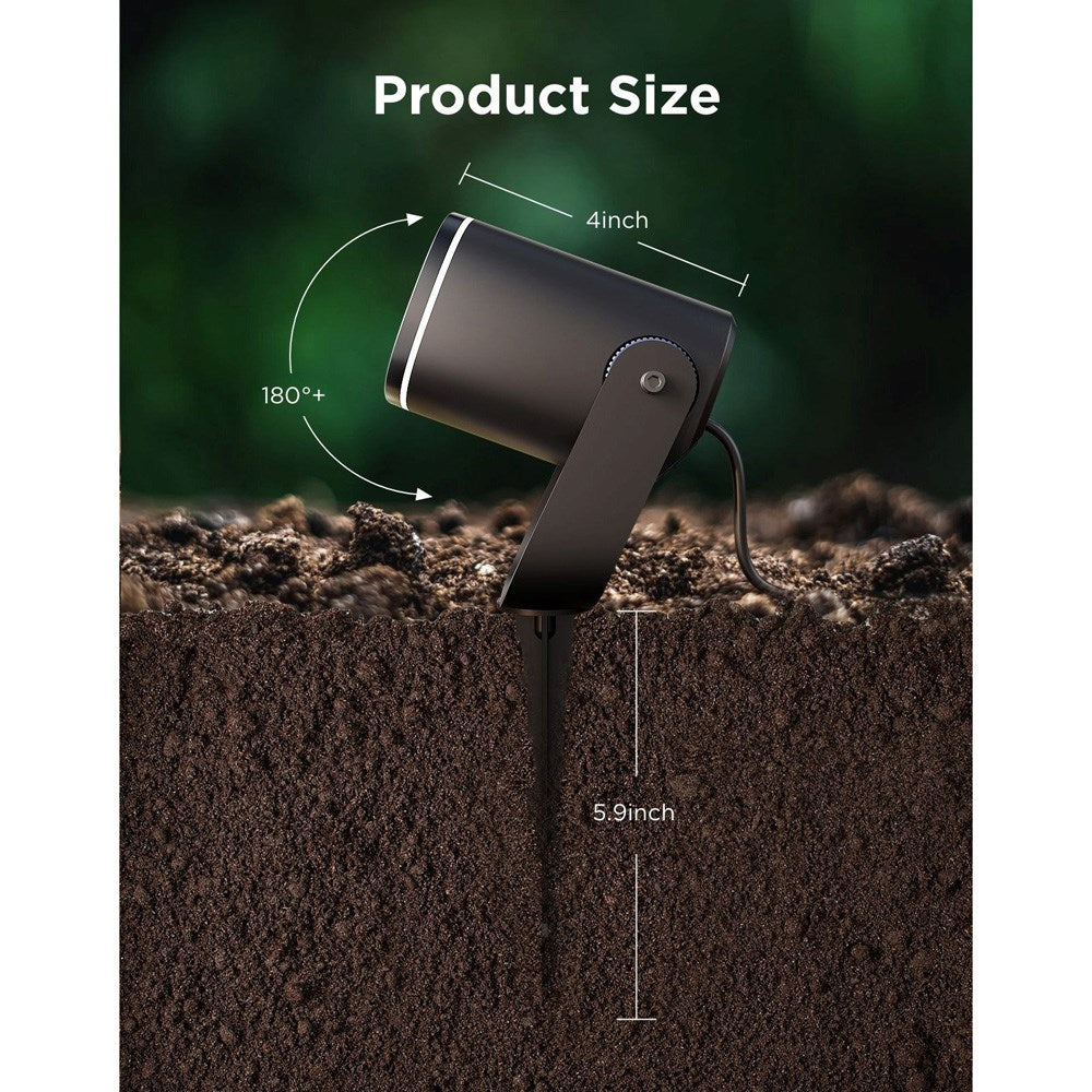 Govee Outdoor Spotlights - 2 st. - med Multimontering - Svart