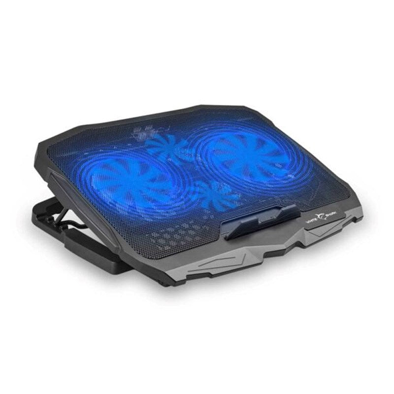 White Shark ICE WARRIOR Laptopställ med Inbyggd Kylare - Svart
