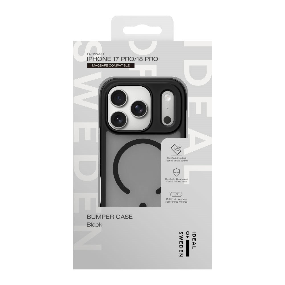 iPhone 18 Pro / 17 Pro iDeal Of Sweden Ideal Bumper Skal - MagSafe Kompatibel - Black