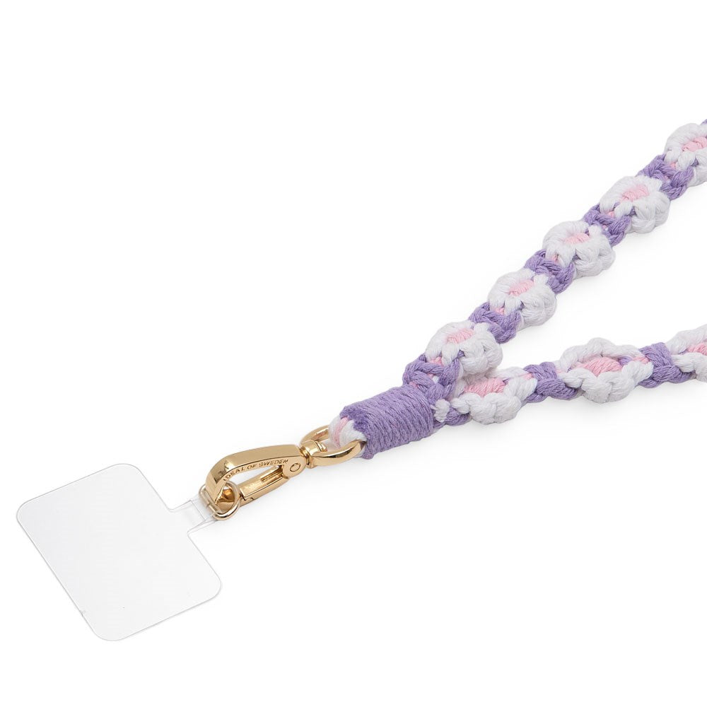 iDeal of Sweden Cord Phone Strap - Lila Blommor