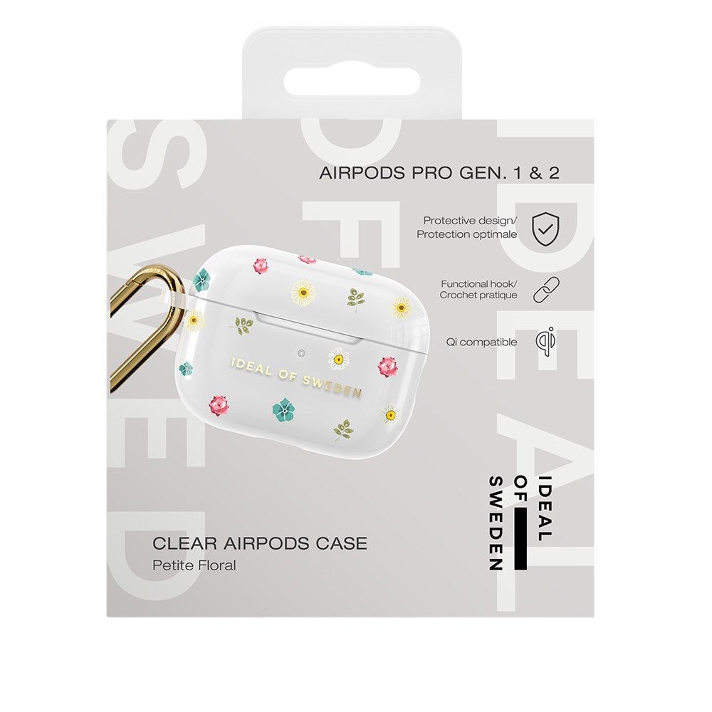 iDeal of Sweden AirPods Pro (1. & 2. Gen.) Clear Case med Karbinhake - Petite Floral