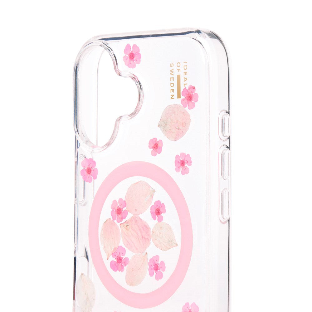 iDeal Of Sweden iPhone 16 Clear Case - MagSafe Kompatibel - Cherry Blossom