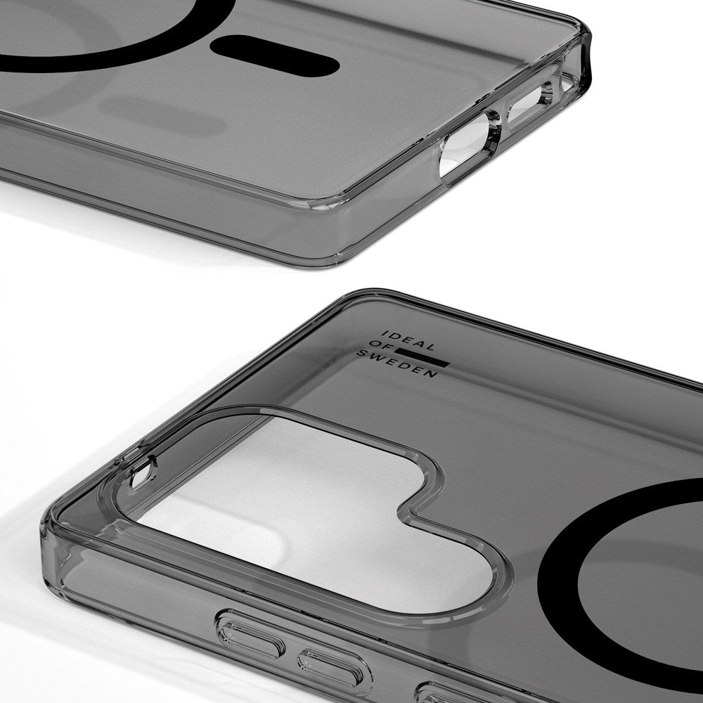 Samsung Galaxy S25 Ultra iDeal Of Sweden Clear Skal - Trådlös Laddning - Tinted Black