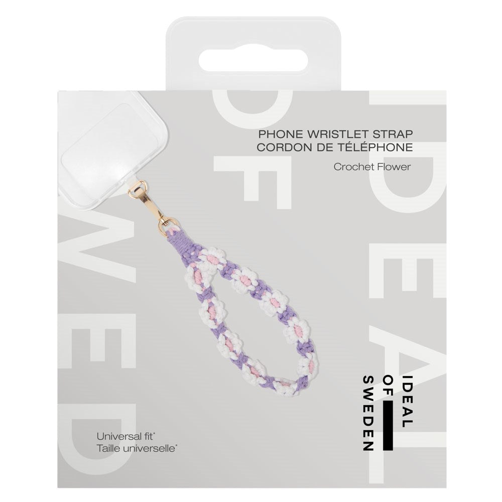 iDeal of Sweden Cord Wristlet Armband - Lila Blommor