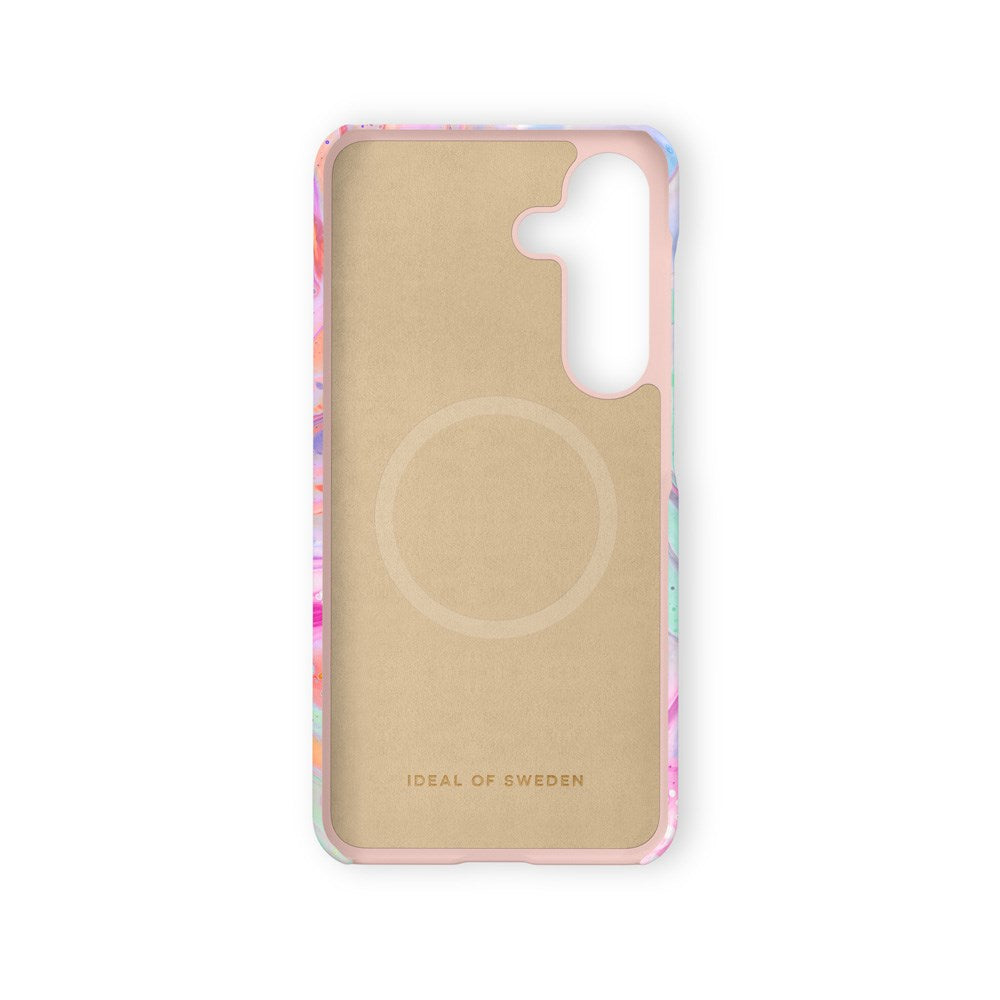 iDeal Of Sweden Samsung Galaxy S25 Fashion Skal - MagSafe Kompatibelt - Pastel Marble