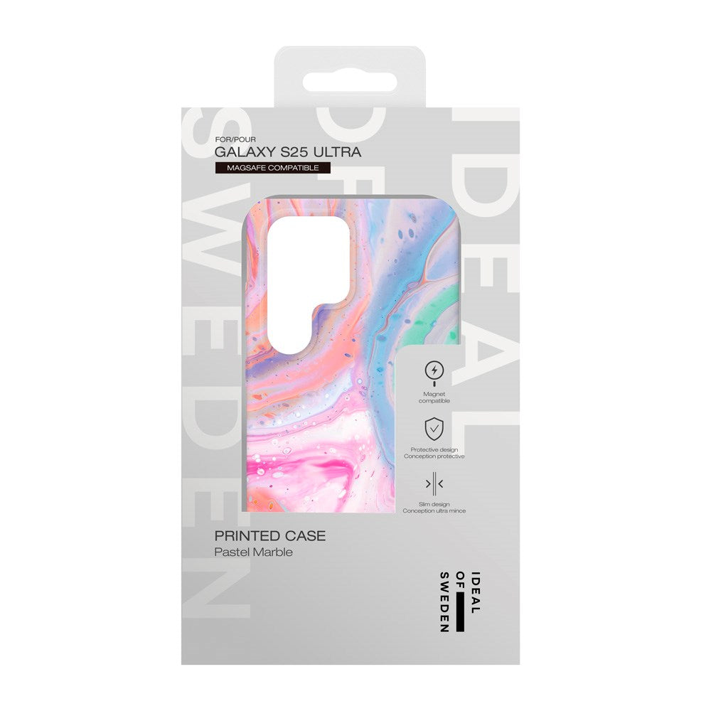 iDeal Of Sweden Samsung Galaxy S25 Ultra Fashion Skal - MagSafe Kompatibelt - Pastel Marble