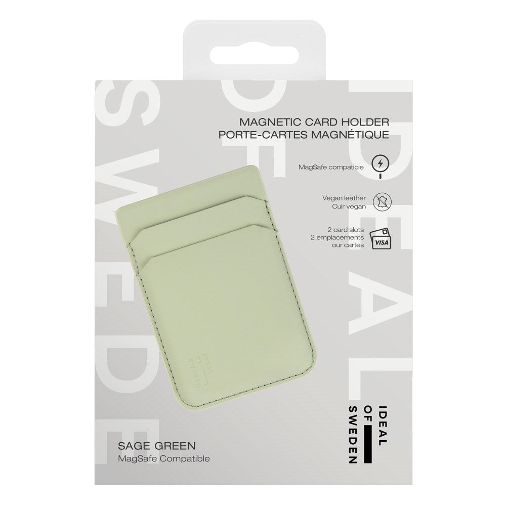 iDeal Of Sweden Magnetisk Korthållare - MagSafe-Kompatibel - Sage Green