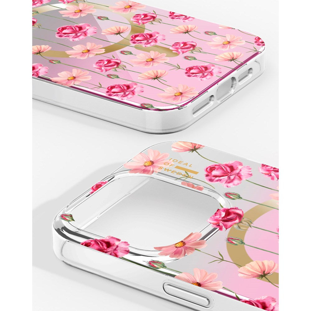 iPhone 15 Pro Max iDeal Of Sweden Mirror Skal - MagSafe Kompatibel - Rose Blush Floral