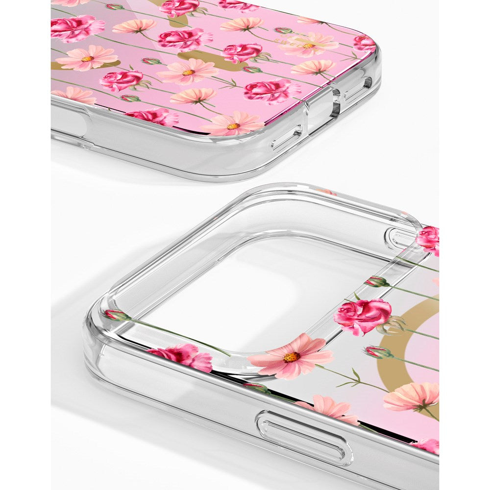 iPhone 17 iDeal Of Sweden Mirror Skal - MagSafe Kompatibel - Rose Blush Floral