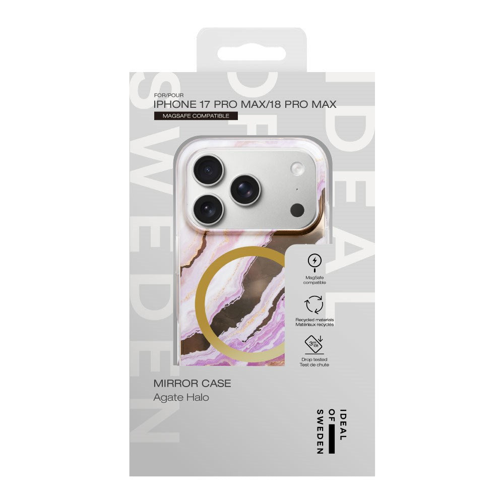 iPhone 18 Pro Max / 17 Pro Max iDeal Of Sweden Mirror Skal - MagSafe Kompatibel - Agate Halo