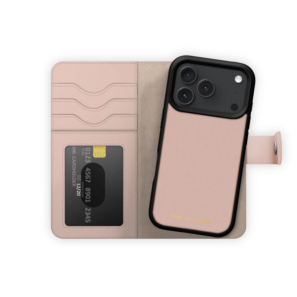 iPhone 18 Pro / 17 Pro iDeal Of Sweden Magnet Wallet+ Fodral - MagSafe Kompatibel - Pink