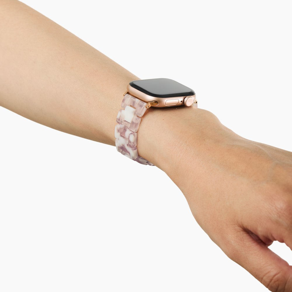 Apple Watch (38/40/SE/41/42mm) iDeal of Sweden Resinarmband - Pink Pearl