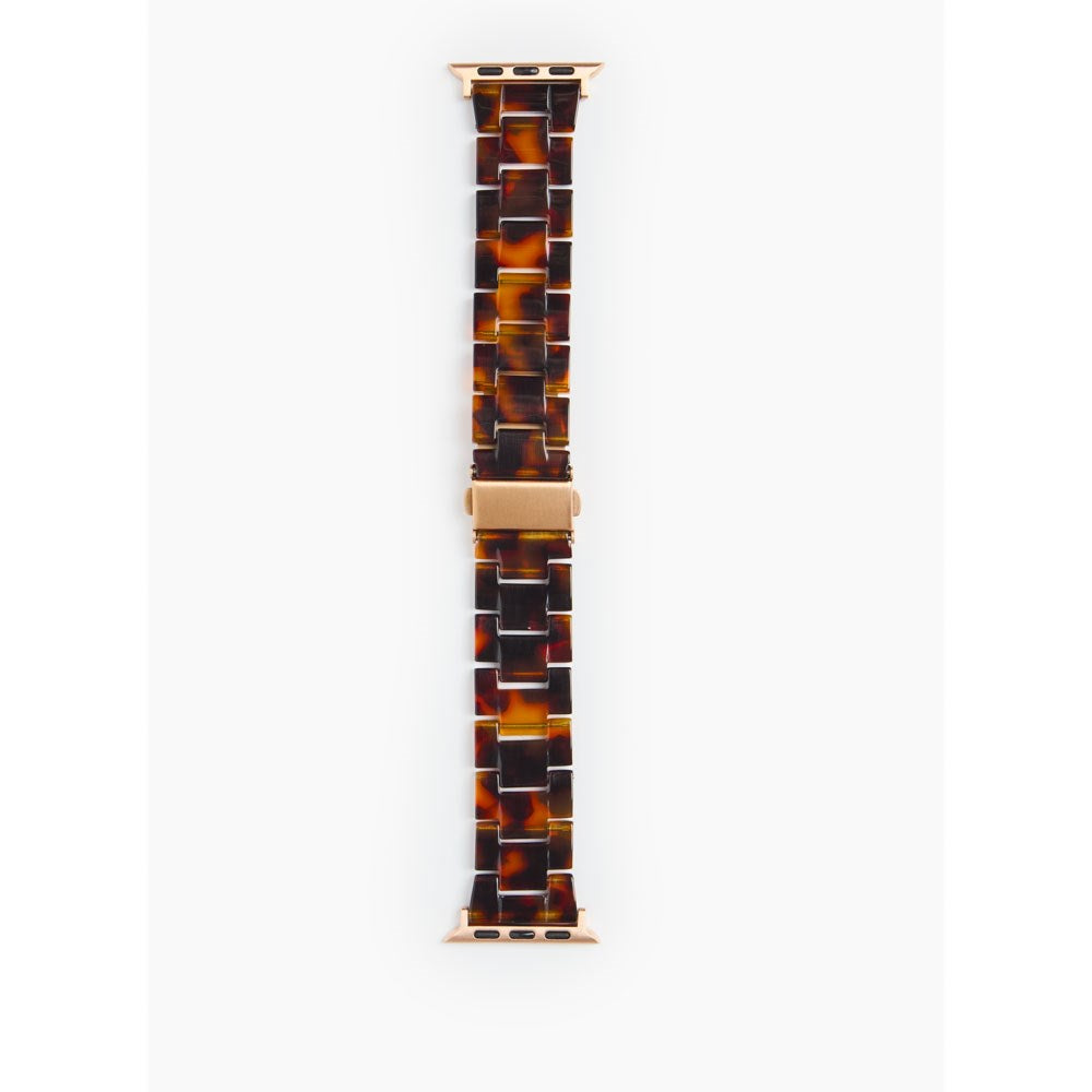 Apple Watch (42/44/SE/45/46/49mm) iDeal of Sweden Resinarmband - Tortoise