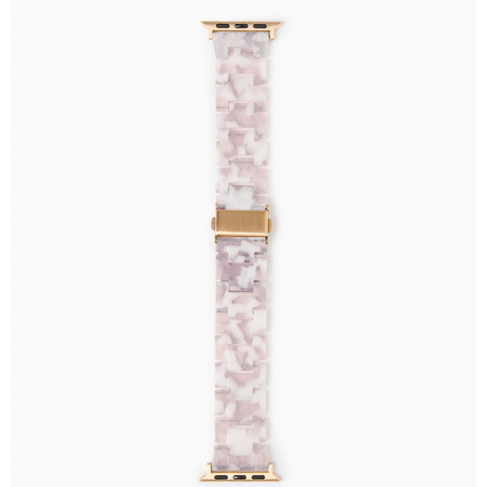 Apple Watch (42/44/SE/45/46/49mm) iDeal of Sweden Resinarmband - Pink Pearl