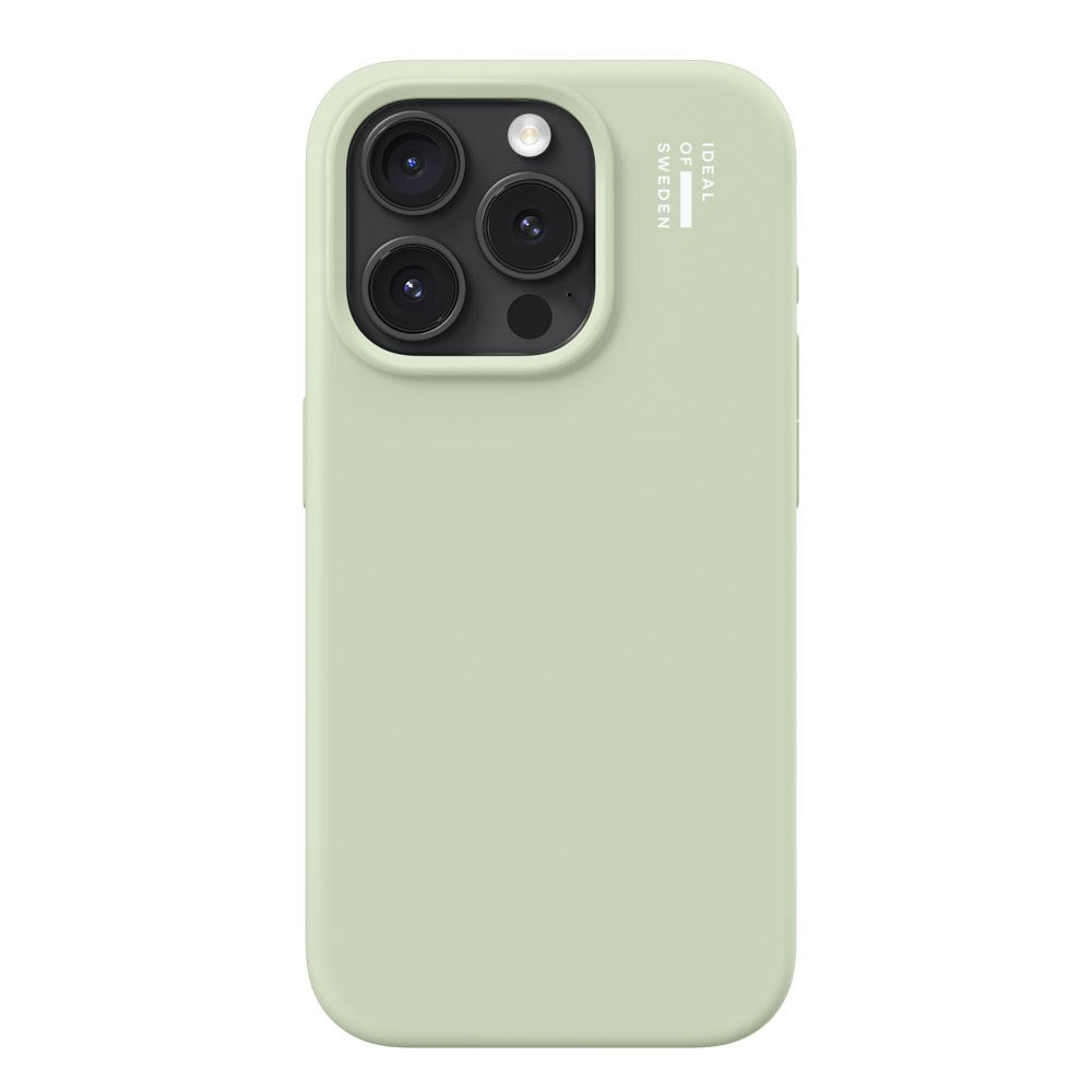 iPhone 15 Pro iDeal Of Sweden Silicone Skal - MagSafe Kompatibel - Sage Green