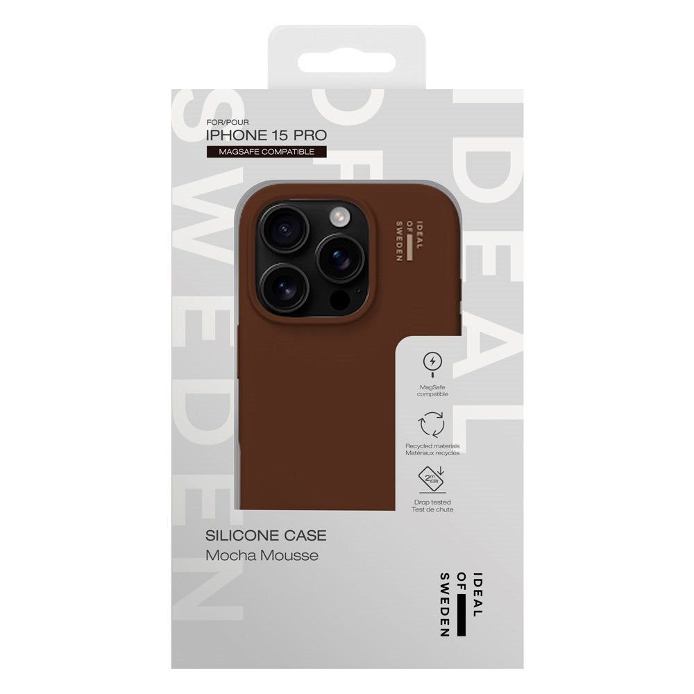 iDeal Of Sweden iPhone 16e / 15 / 14 / 13 Silicone Skal - MagSafe Kompatibel - Mocha Mousse