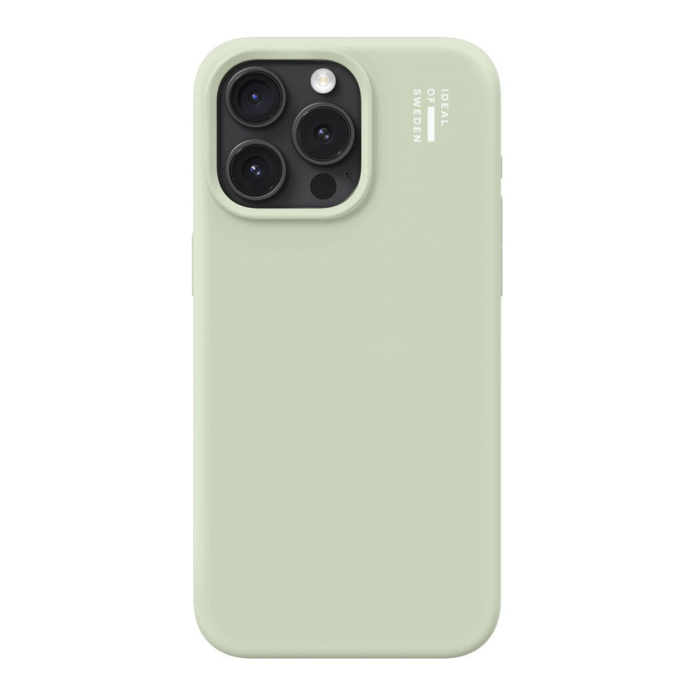 iPhone 15 Pro Max iDeal Of Sweden Silicone Skal - MagSafe Kompatibel - Sage Green