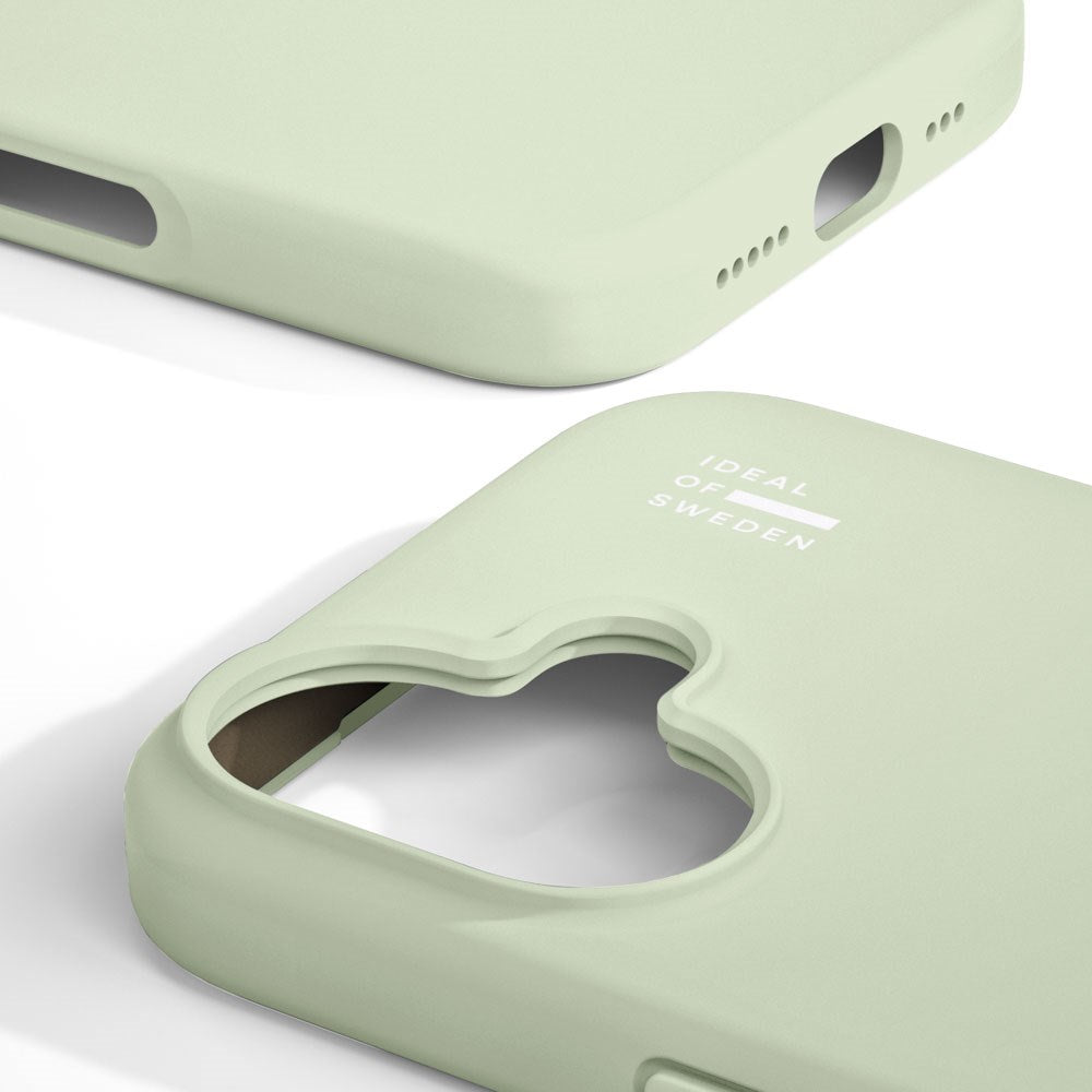 iPhone 16 iDeal Of Sweden Silicone Skal - MagSafe Kompatibel - Sage Green