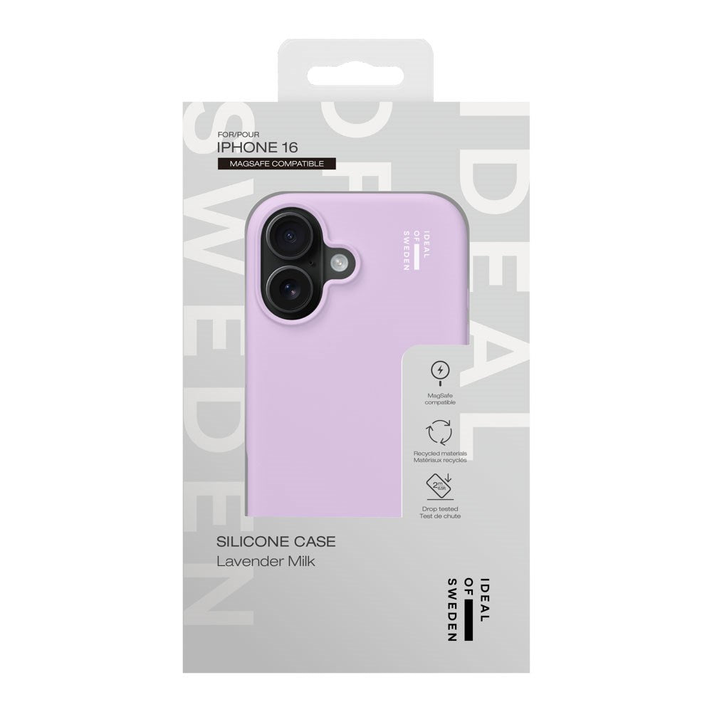 iPhone 16 iDeal Of Sweden Silicone Skal - MagSafe Kompatibel - Lavender Milk