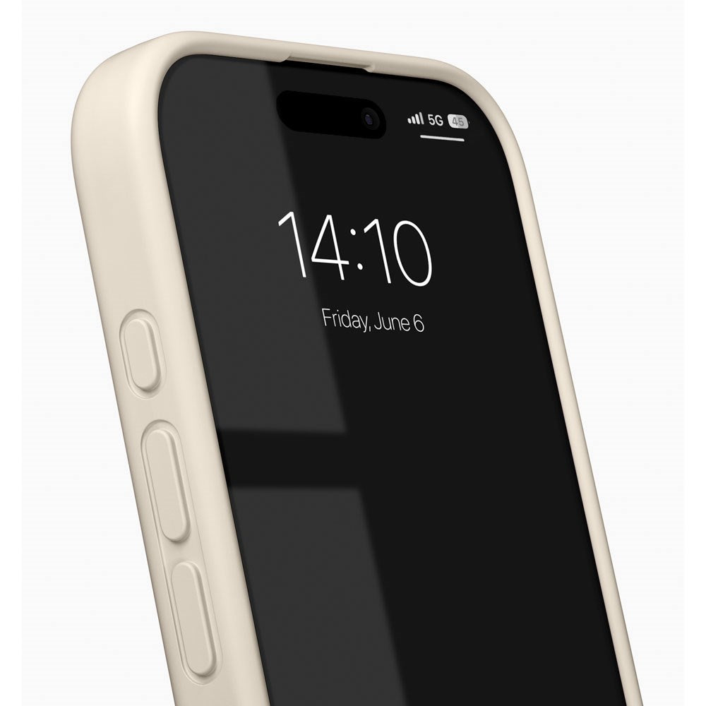 iPhone 16 Pro iDeal Of Sweden Silicone Skal - MagSafe Kompatibel - Cloud Dancer