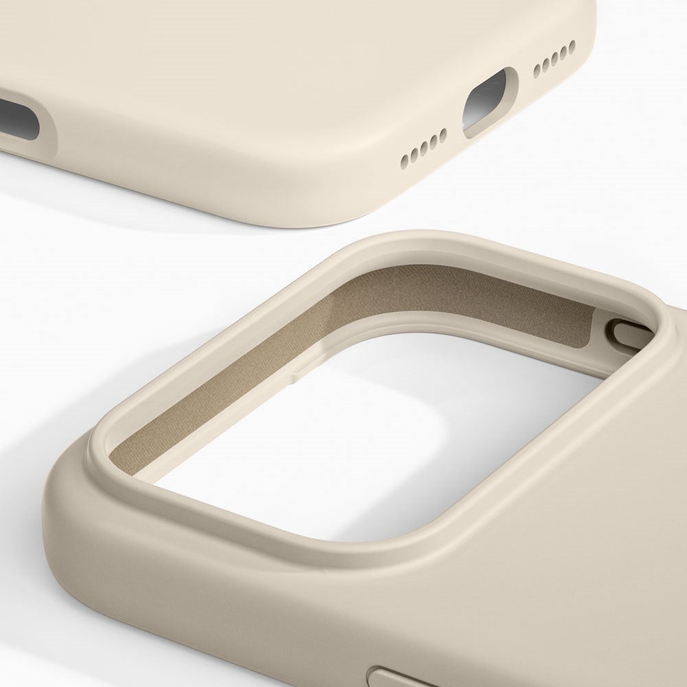 iPhone 17 Pro Max iDeal Of Sweden Silicone Skal - MagSafe Kompatibelt - Cloud Dancer