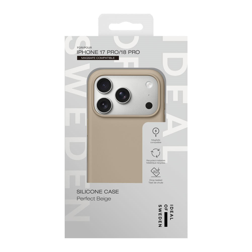 iPhone 18 Pro / 17 Pro iDeal Of Sweden Silikon Skal - MagSafe Kompatibel - Perfect Beige