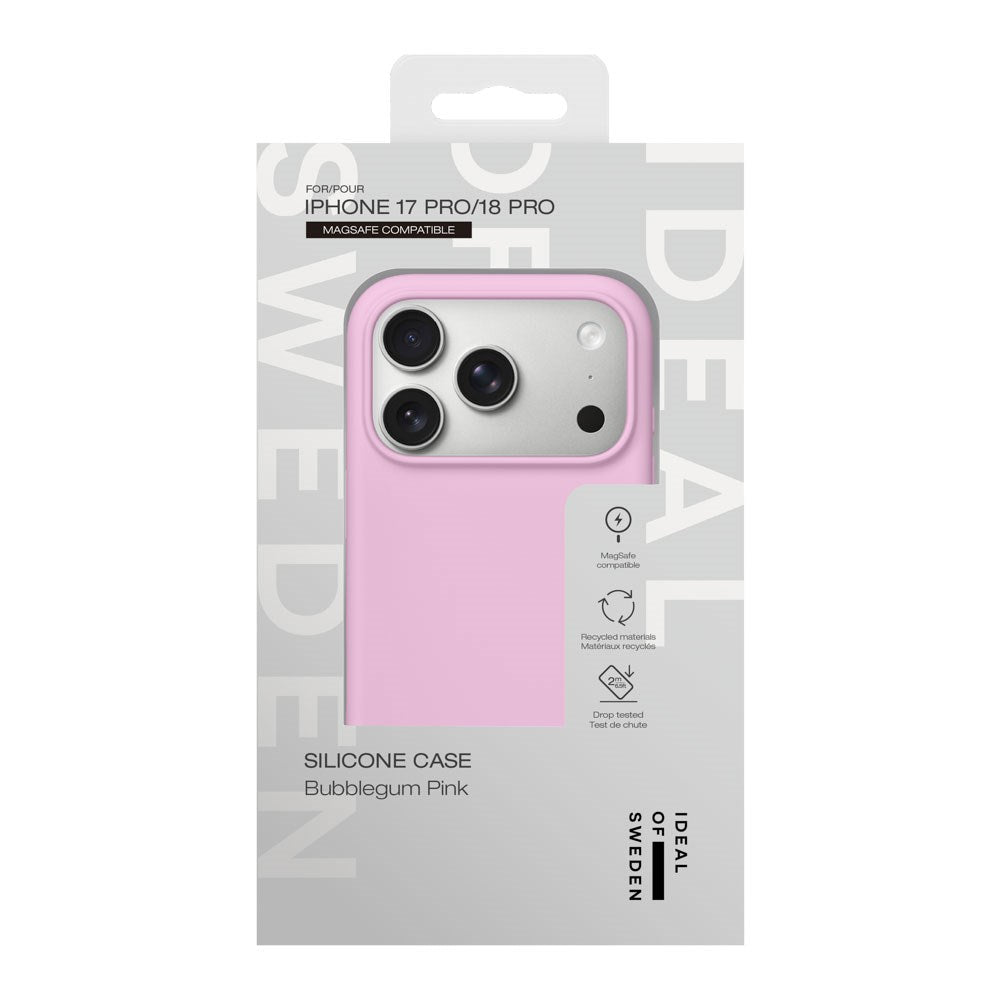 iPhone 18 Pro / 17 Pro iDeal Of Sweden Silikon Skal - MagSafe Kompatibel - Bubblegum Pink