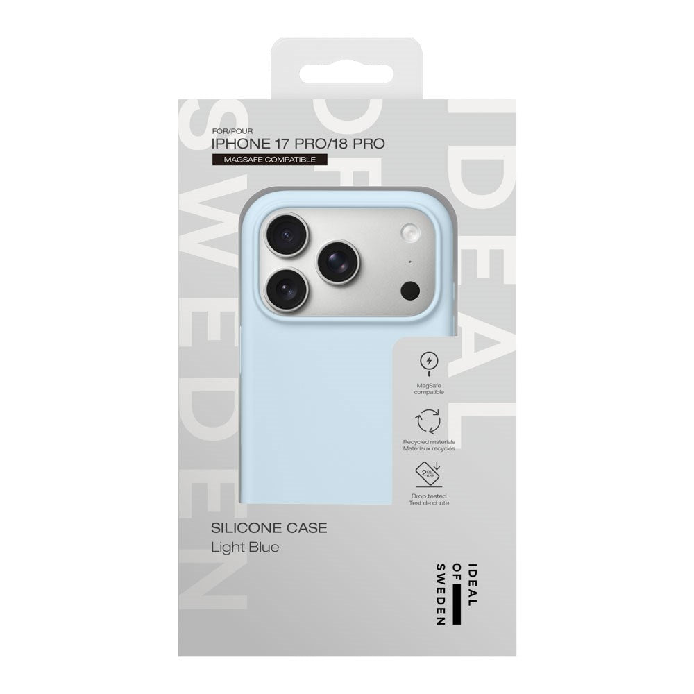 iPhone 18 Pro / 17 Pro iDeal Of Sweden Silikon Skal - MagSafe Kompatibel - Light Blue