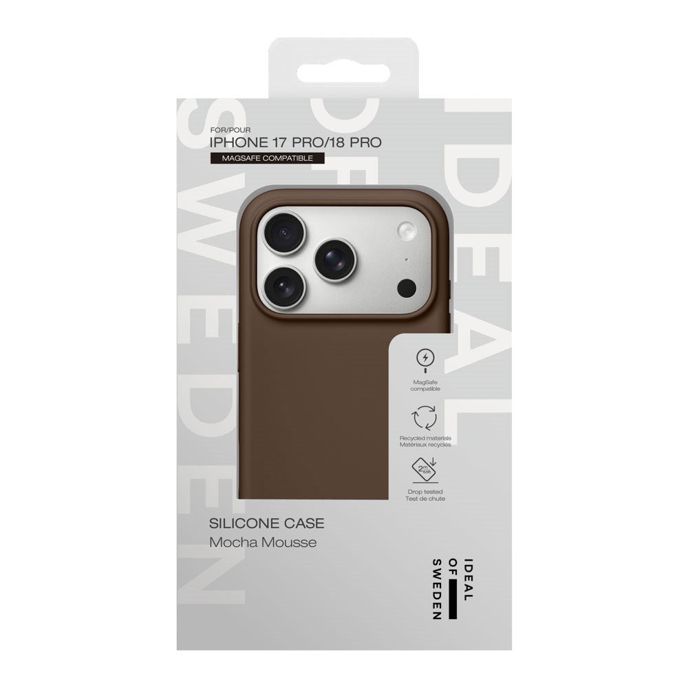 iPhone 18 Pro / 17 Pro iDeal Of Sweden Silikon Skal - MagSafe Kompatibel - Mocha Mousse