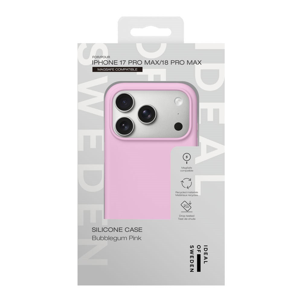 iPhone 18 Pro Max / 17 Pro Max iDeal Of Sweden Silikon Skal - MagSafe Kompatibel - Bubblegum Pink