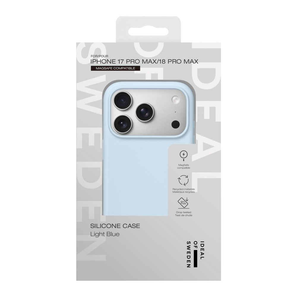 iPhone 18 Pro Max / 17 Pro Max iDeal Of Sweden Silikon Skal - MagSafe Kompatibel - Light Blue