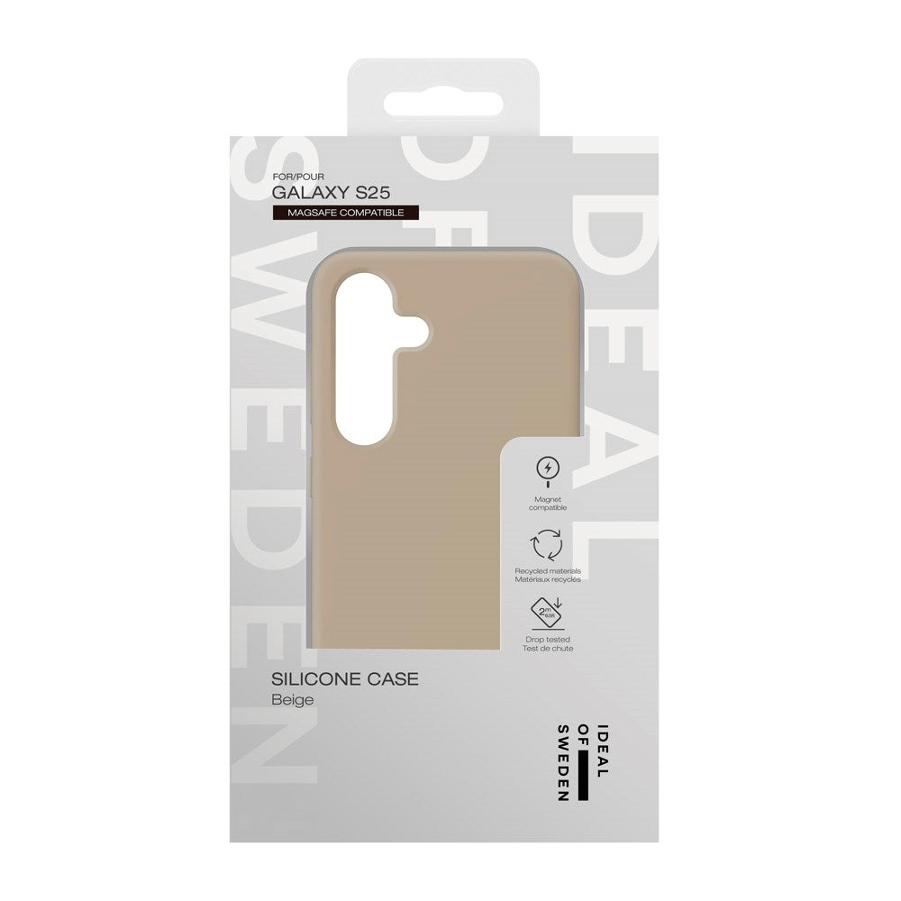 iDeal Of Sweden Samsung Galaxy S25 Silikon Skal - MagSafe Kompatibelt - Beige